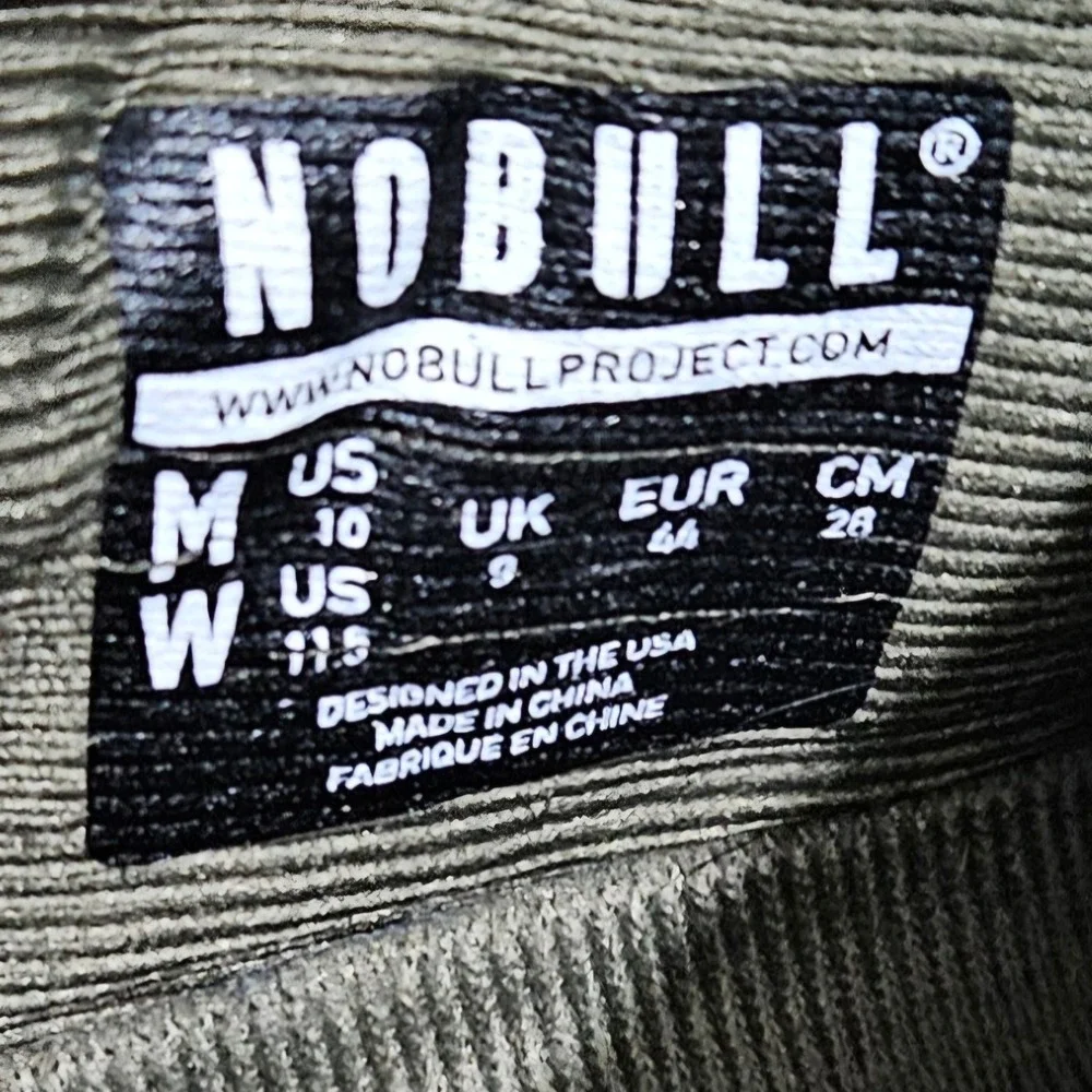 NOBULL Outwork SuperFabric Trainer Mens 10 Olive Green Cross Training Shoes